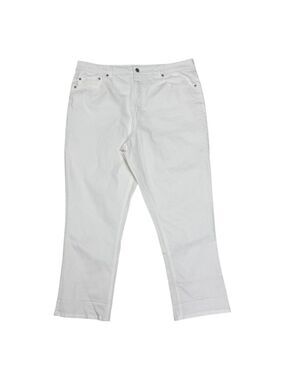 FRYE Leathers White Denim Designer Jeans Pants Womens 16